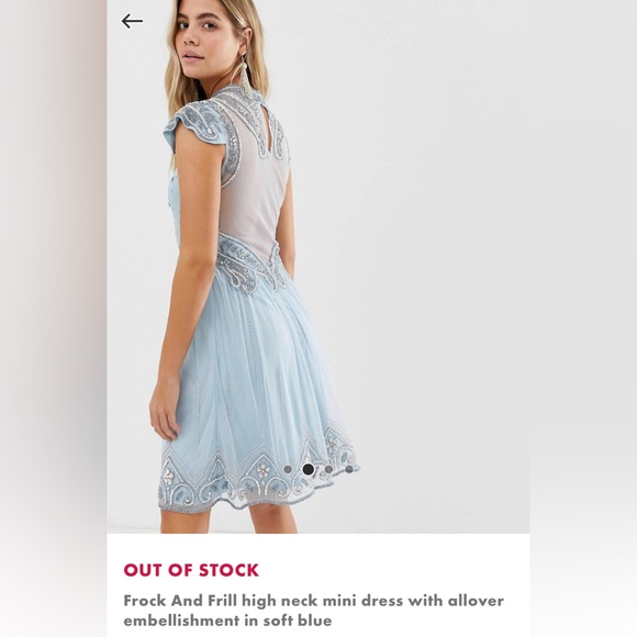 Frock and Frill high neck mini dress - OUT OF STOCK ON ASOS.COM - Picture 2 of 5